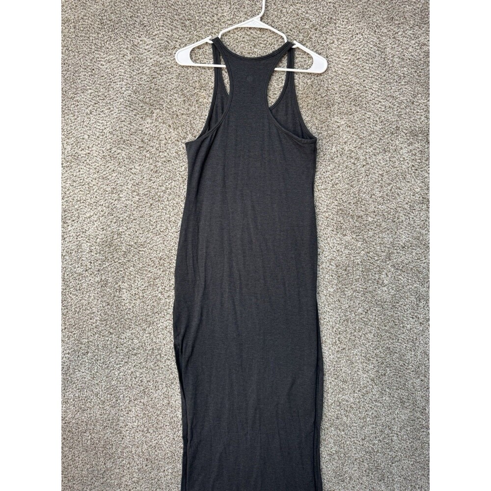 Lululemon Refresh Racerback Tank Maxi Dress ll Women's 6 Small Heather Gray Slit